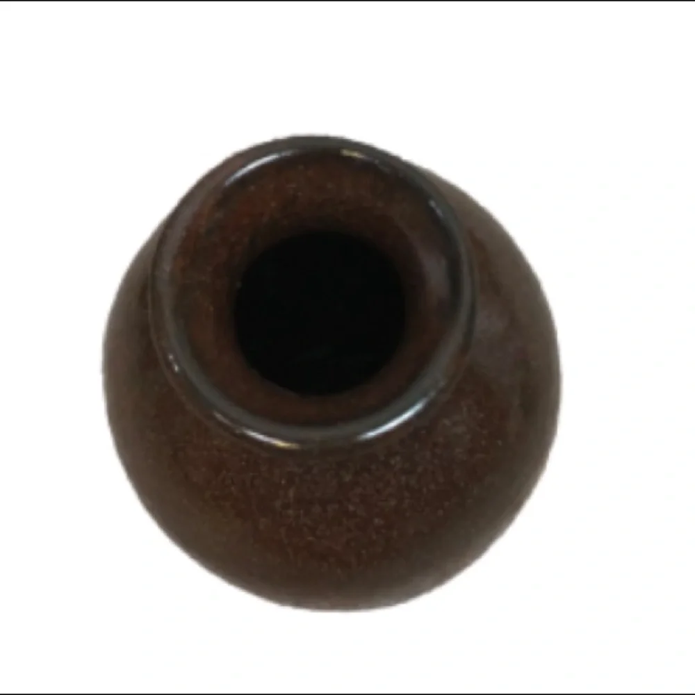Rustic Shimmer Brown Vase
